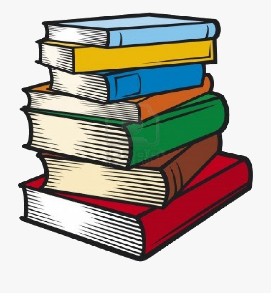 Book Stack Of Books Clip Art Transparent Png.