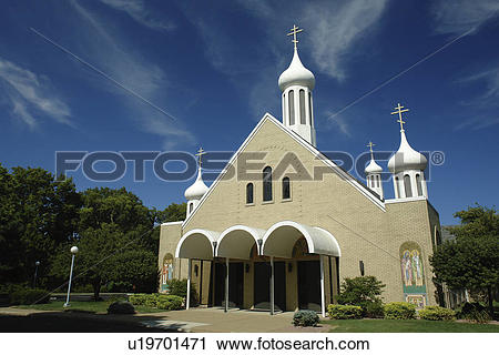 Stock Photography of Marblehead, OH, Ohio, St. Mary Byzantine.