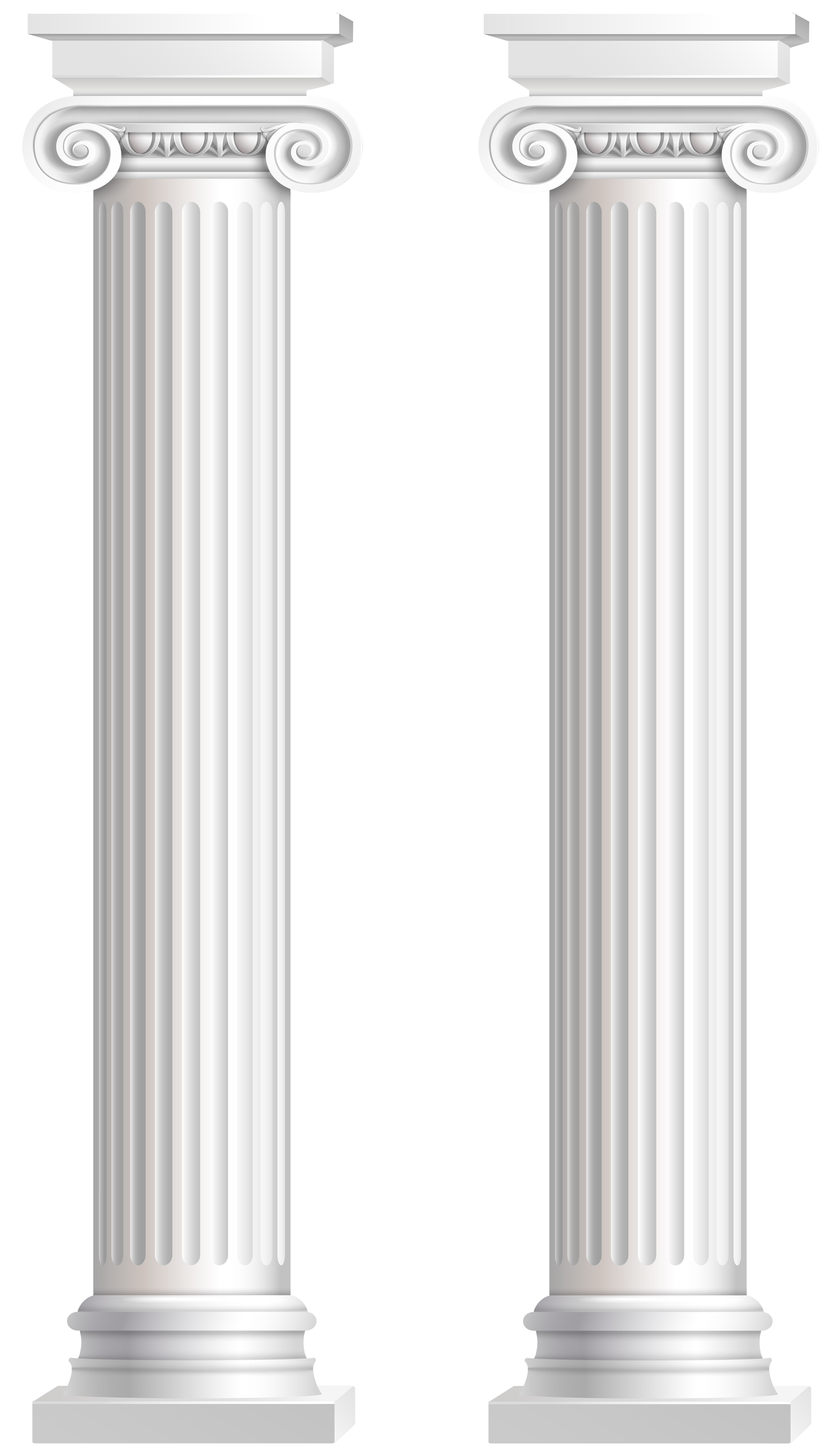 Pillars Transparent PNG Clip Art Image.