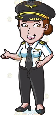 pilots Cartoon Clipart.
