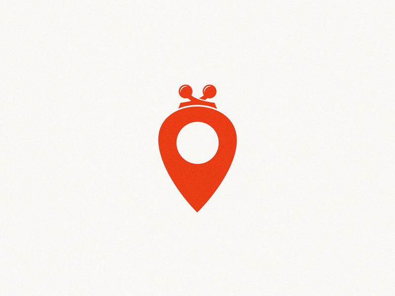 pin location + purse / logo idea by Yuri Kartashev on Dribbble.