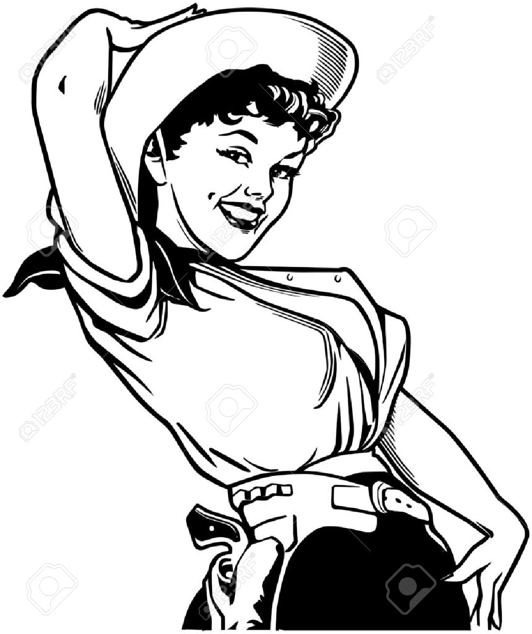 Pin Up Cowgirl Clipart 10 Free Cliparts Download Images On Clipground 2024 