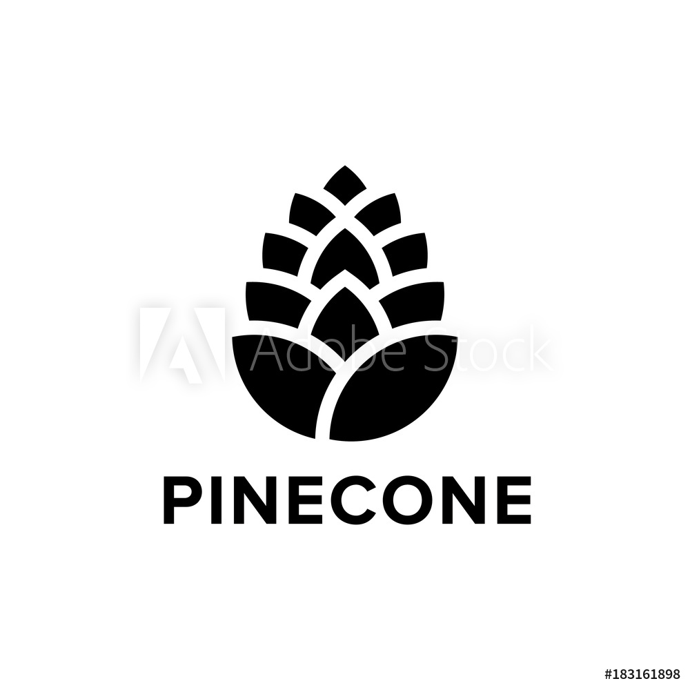 Photo & Art Print Pinecone logo design.