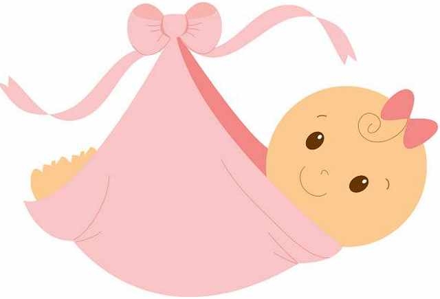 Baby Girl Pink Clipart.