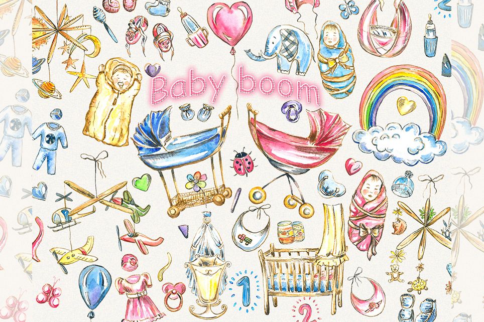 Baby clipart,pink baby clipart, baby girl clipart.