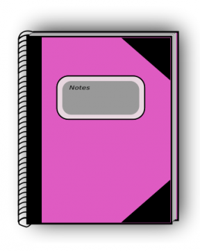 Cute Pink Book Clipart.