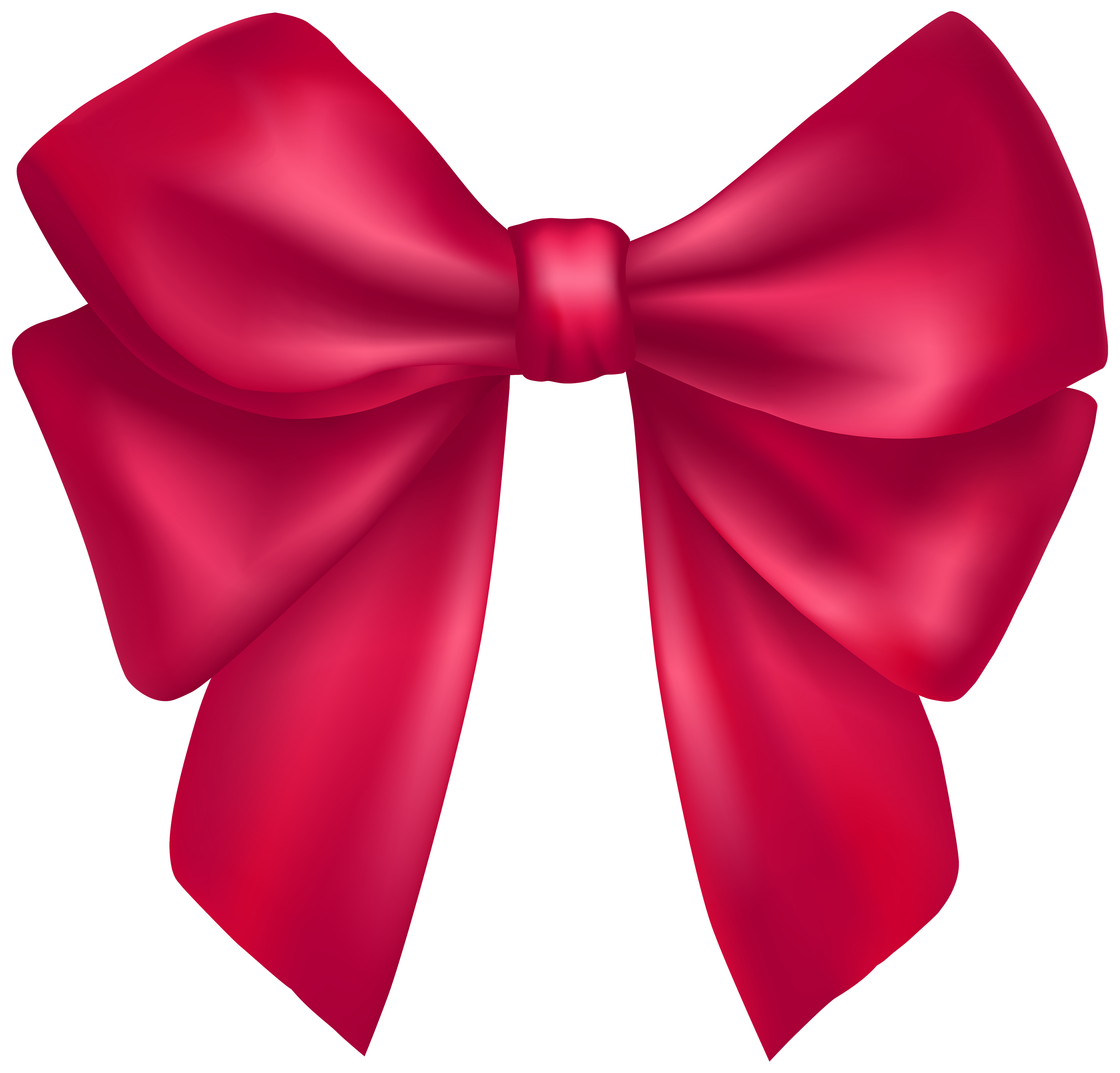 Dark Pink Bow PNG Clipart.