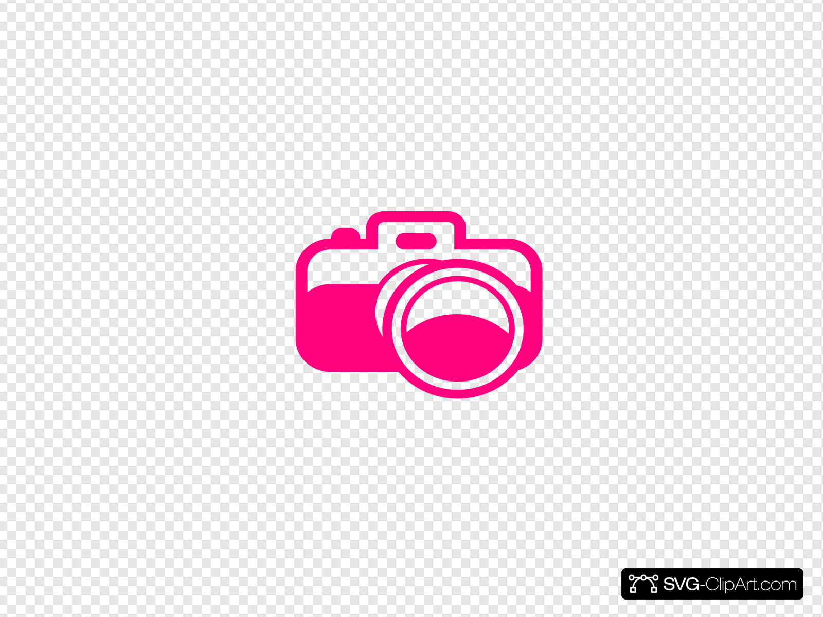 Pink Camera Clip art, Icon and SVG.