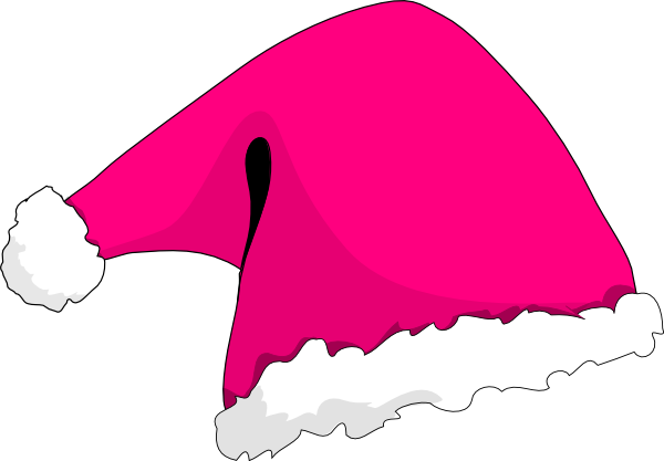 Pink Christmas Hat Clip Art at Clker.com.