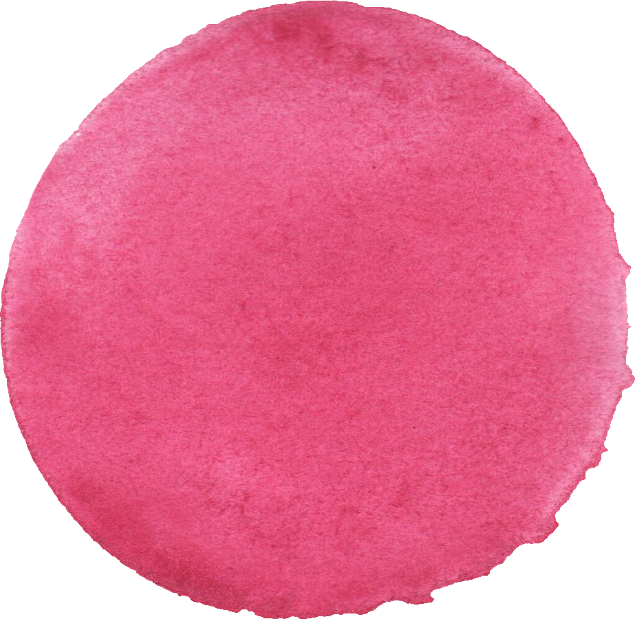 10 Watercolor Pink Circle (PNG Transparent).