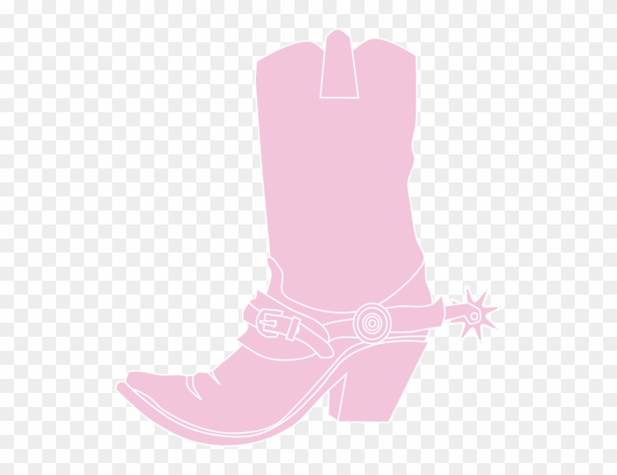Light Pink Cowgirl Boot Clip Art At Clker.