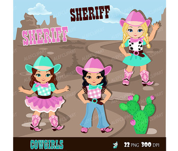 Cute Cowgirl Clipart Pink Western Graphics.