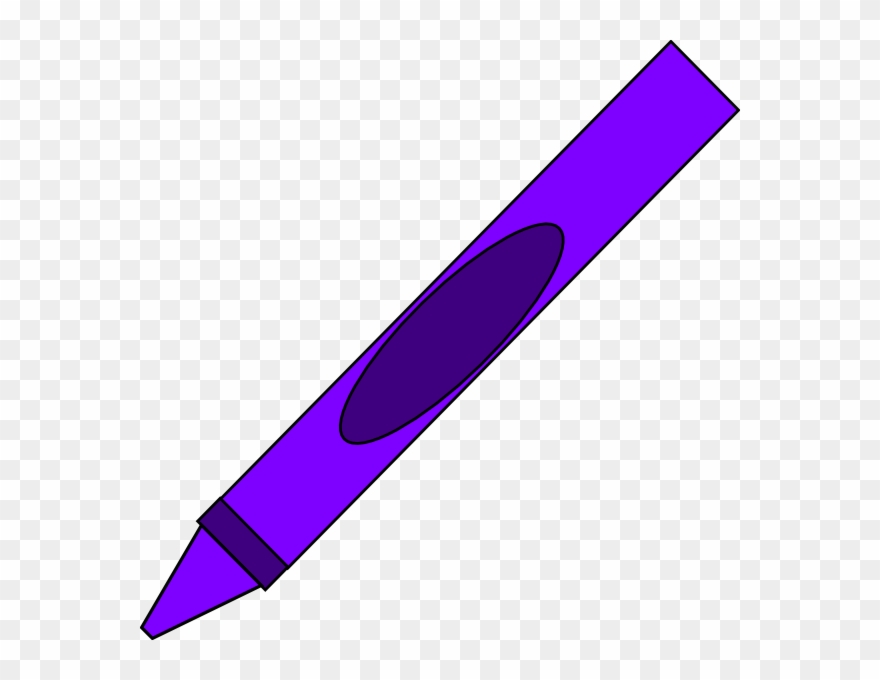 Purple Crayon Clip Art.