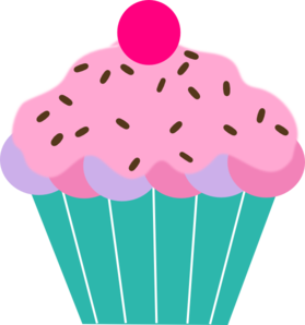 Pink Cupcake clip art.