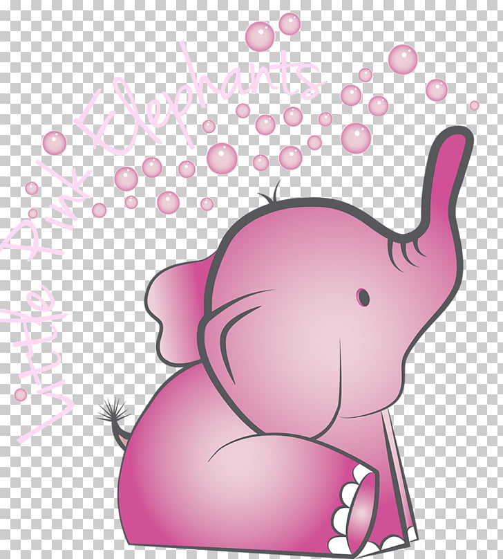 Elephantidae Seeing pink elephants , cartoon elephant PNG.