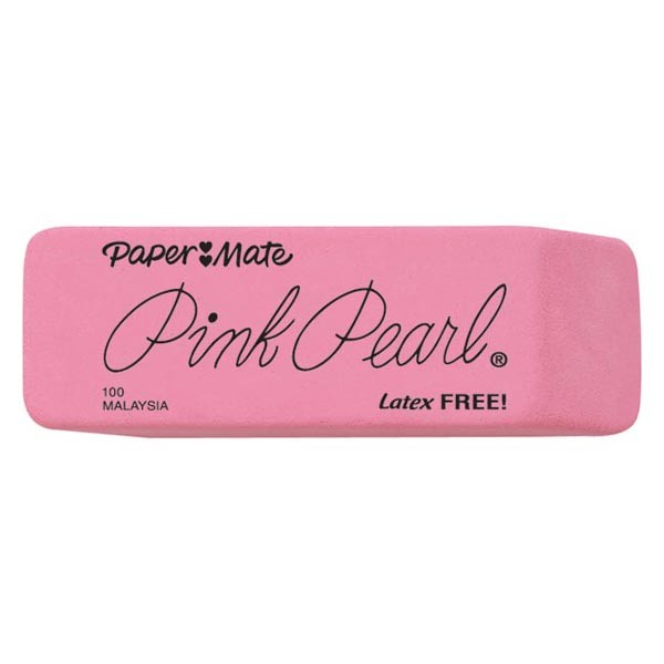 Pink pearl eraser clipart.