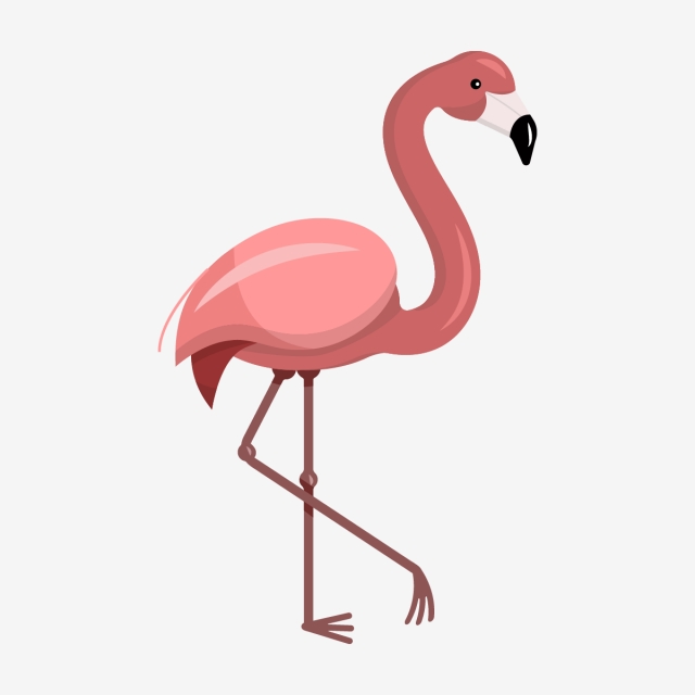 angel flamingo clipart