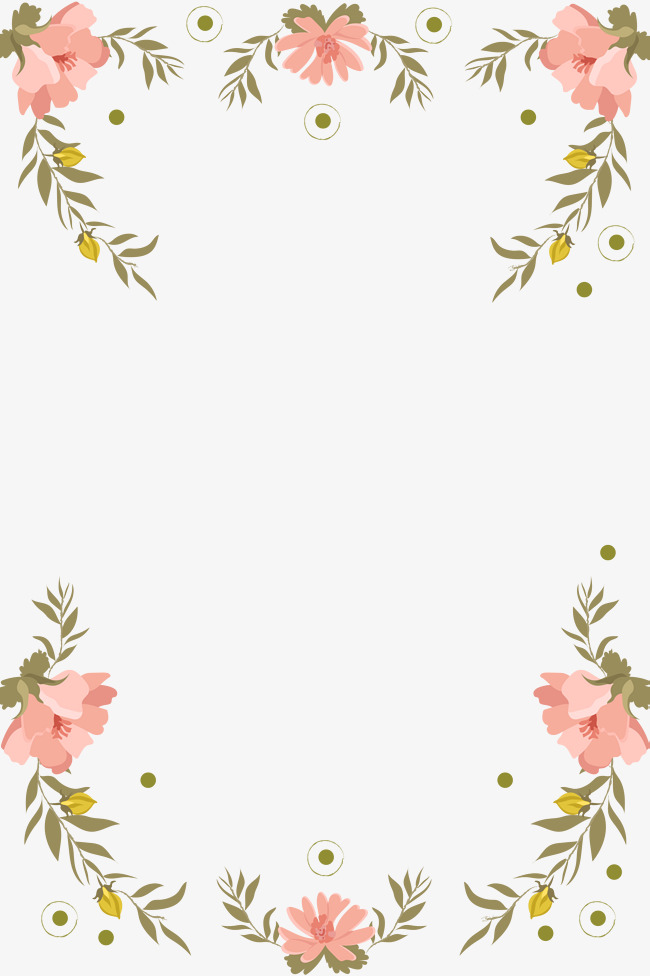 495 Floral Border free clipart.