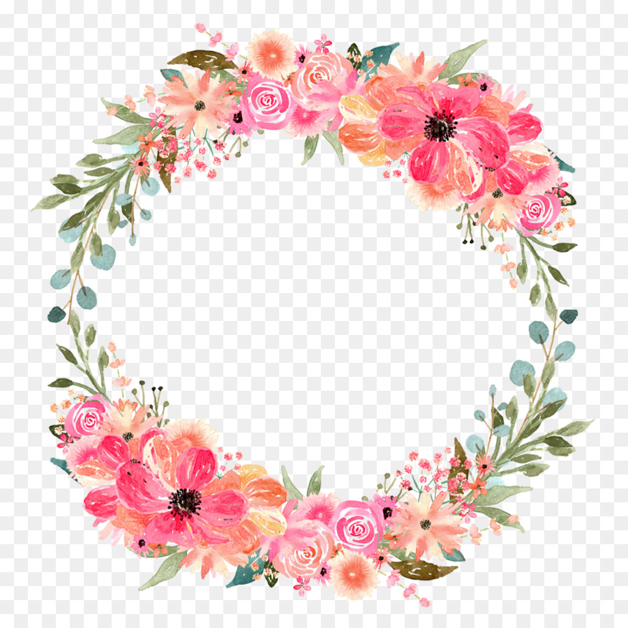 Floral Wreath Frame clipart.
