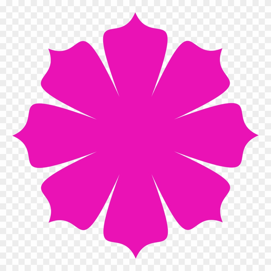 Clipart Pink Flower Shape Pink Flowers Clip Art Free.