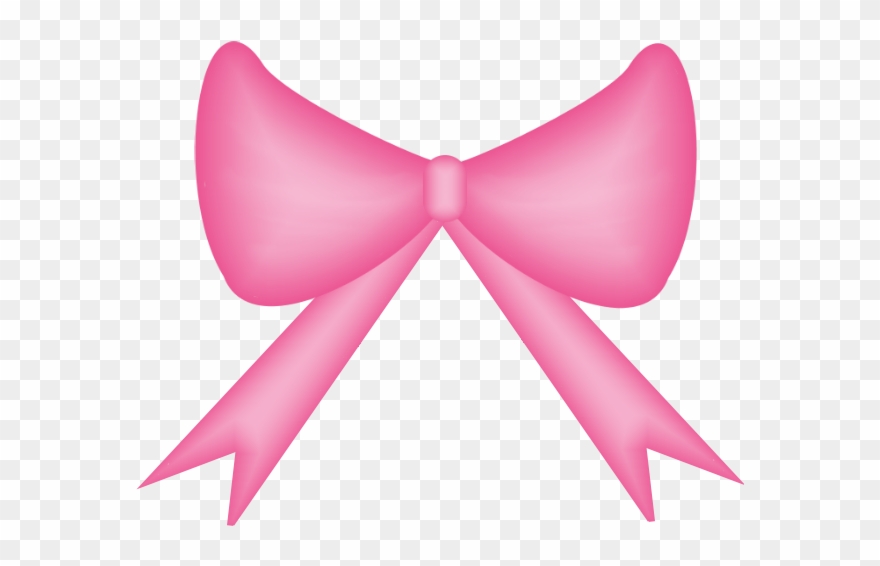 Pink Hair Clipart Girly Bow.