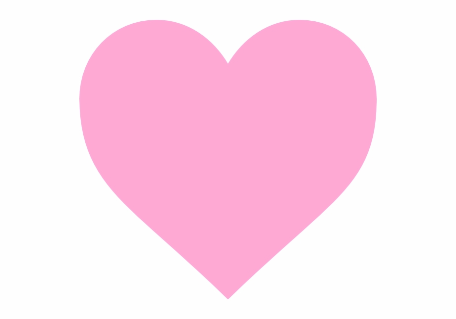 Simple Pink Heart Svg Clip Arts 600 X 565 Px.