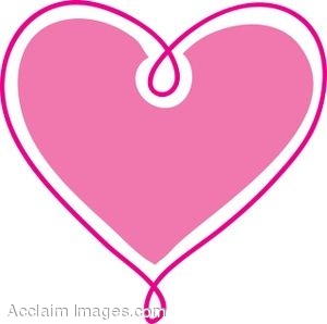 Pink Love Heart Clipart.