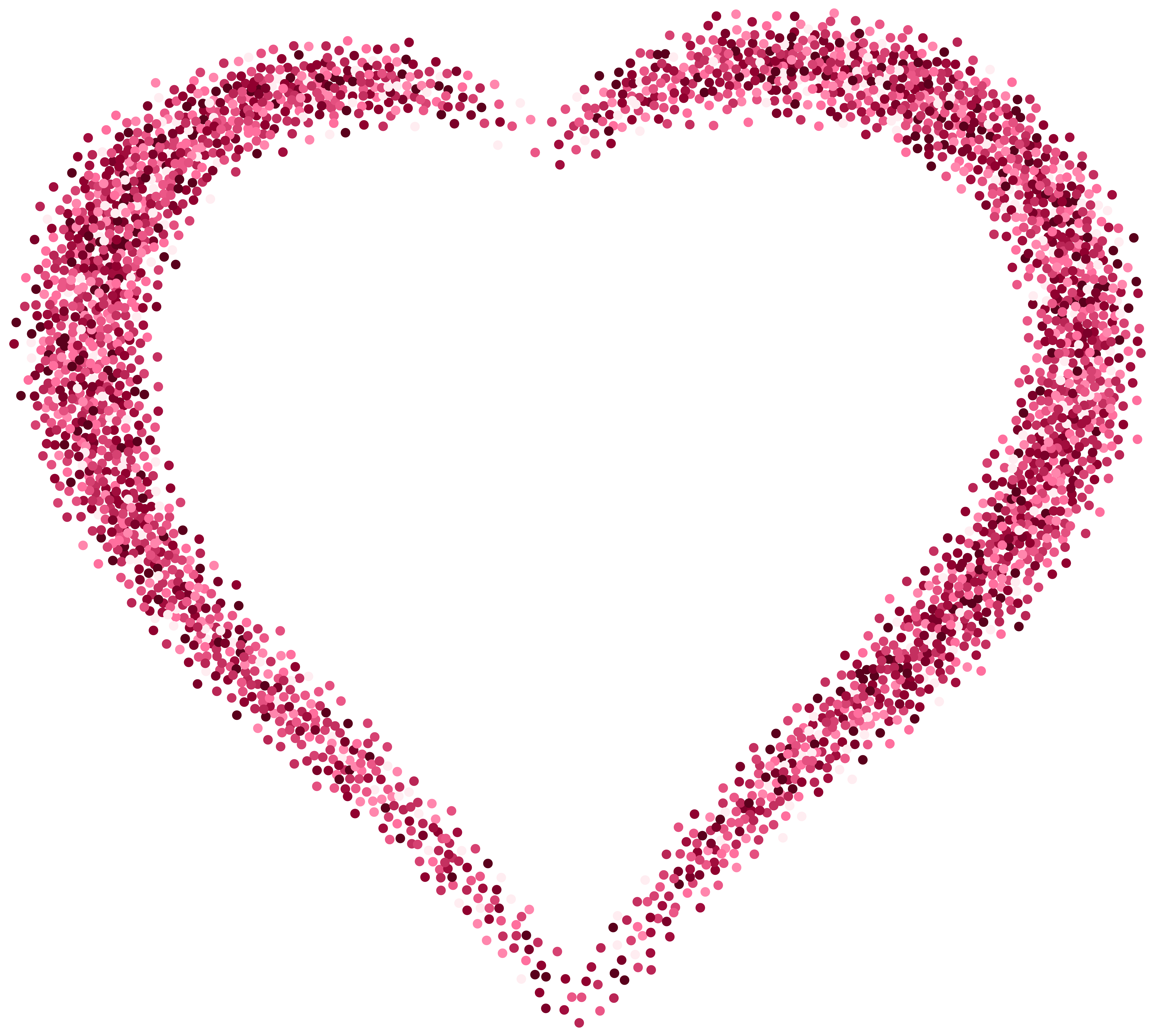 Decorative Pink Heart PNG Image.