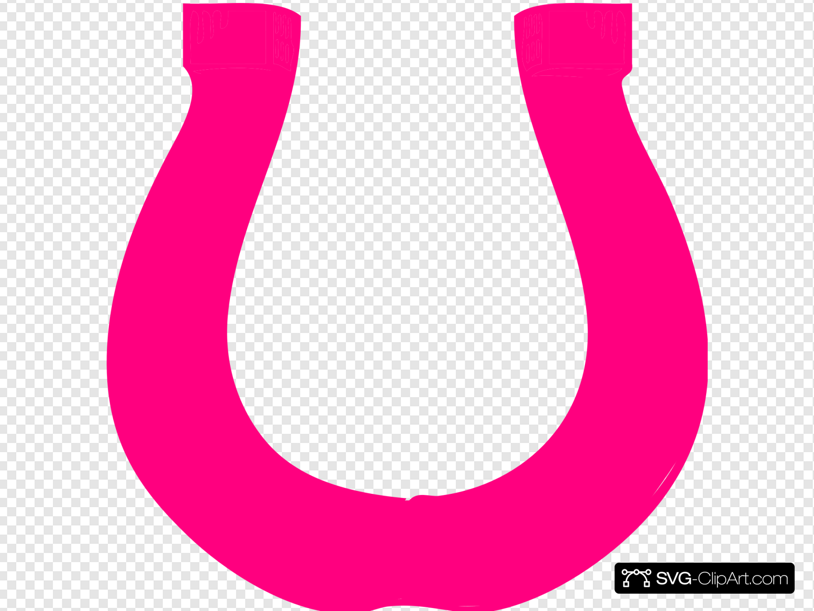 Pink Horseshoe Clip art, Icon and SVG.