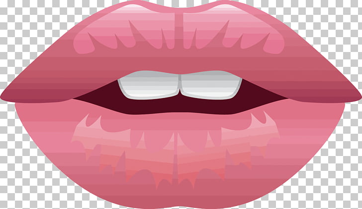 Lip Cartoon Drawing , Pink lips PNG clipart.