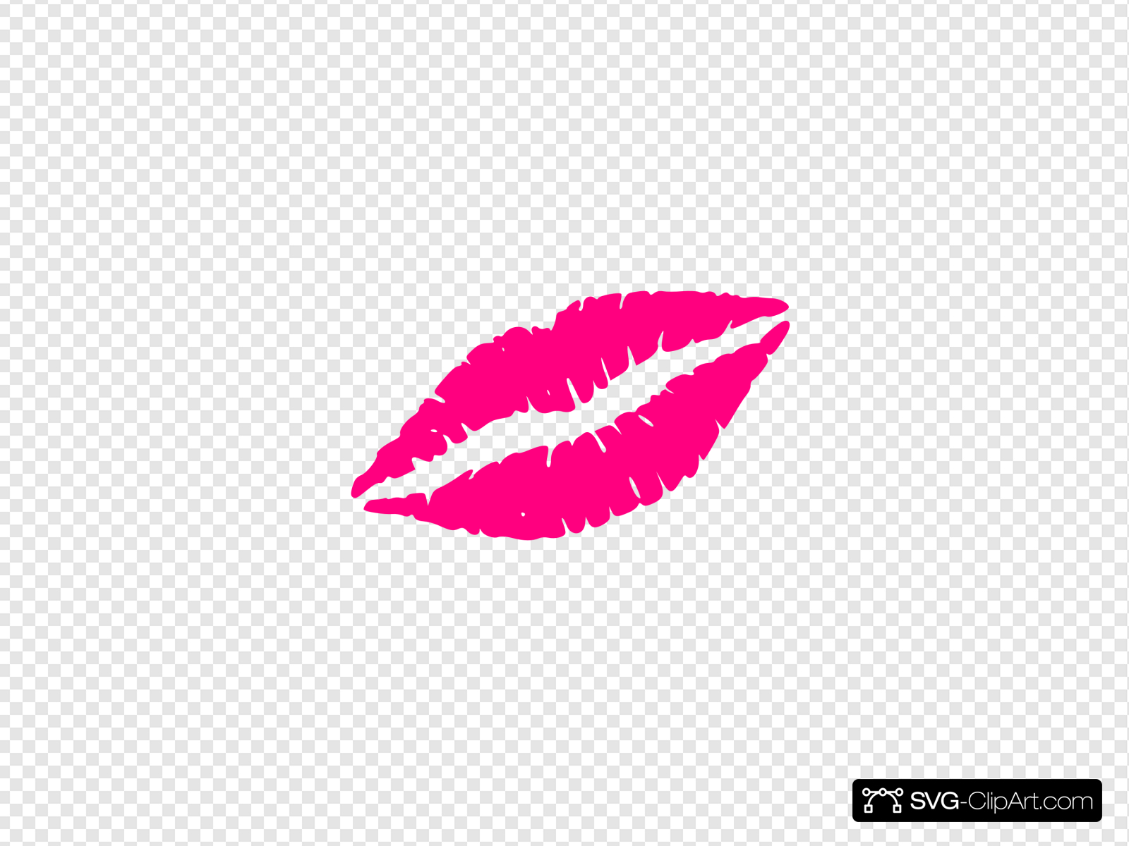 Pink Lips Clip art, Icon and SVG.