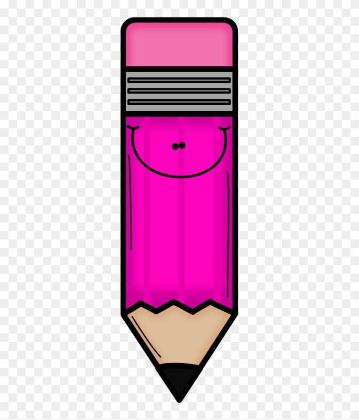Violet Clipart Pink Pencil Colorful Pencil Clip Art Image.