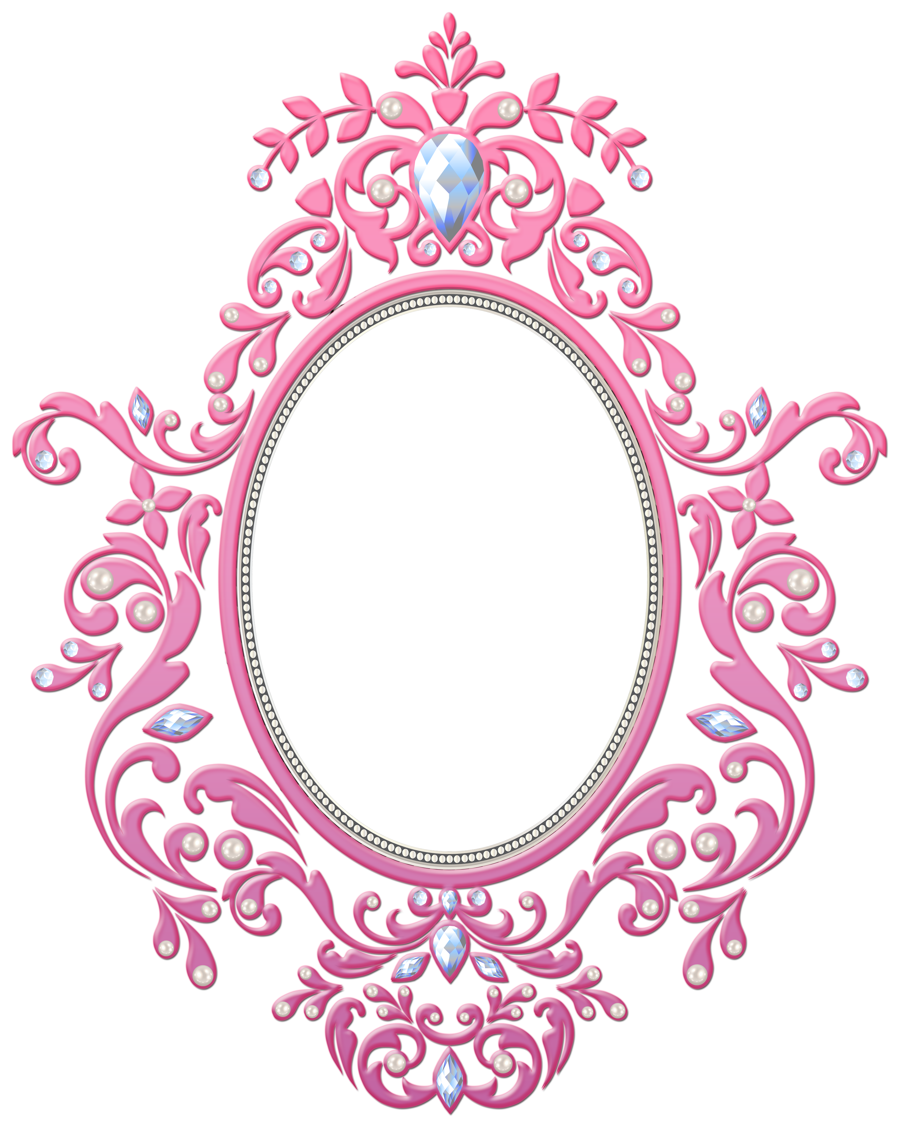 Pink Decorative Frame Transparent Clipart.