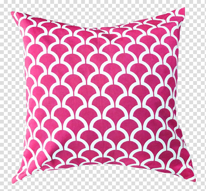 Pink and white throw pillow illustration, Throw pillow.