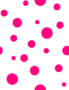 Pink polka dot clip art.