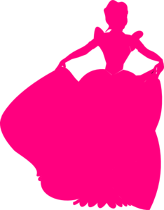 Pink Princess Silhouette Clip Art at Clker.com.