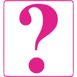 Barbie pink question mark 8 icon.