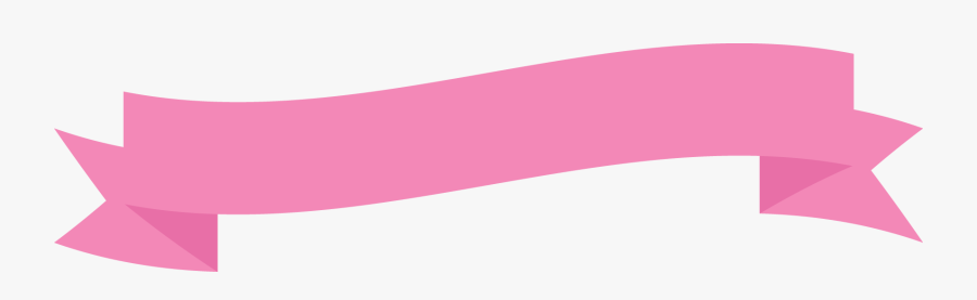 Pink Ribbon Banner Png , Free Transparent Clipart.