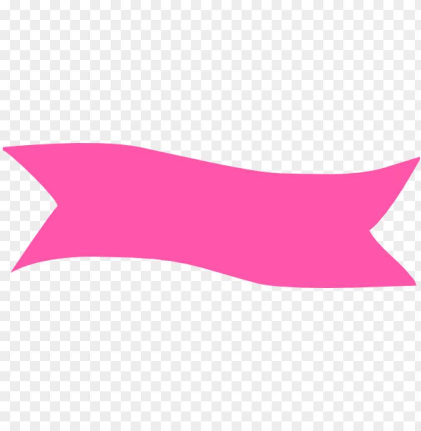pink ribbon banner PNG image with transparent background.