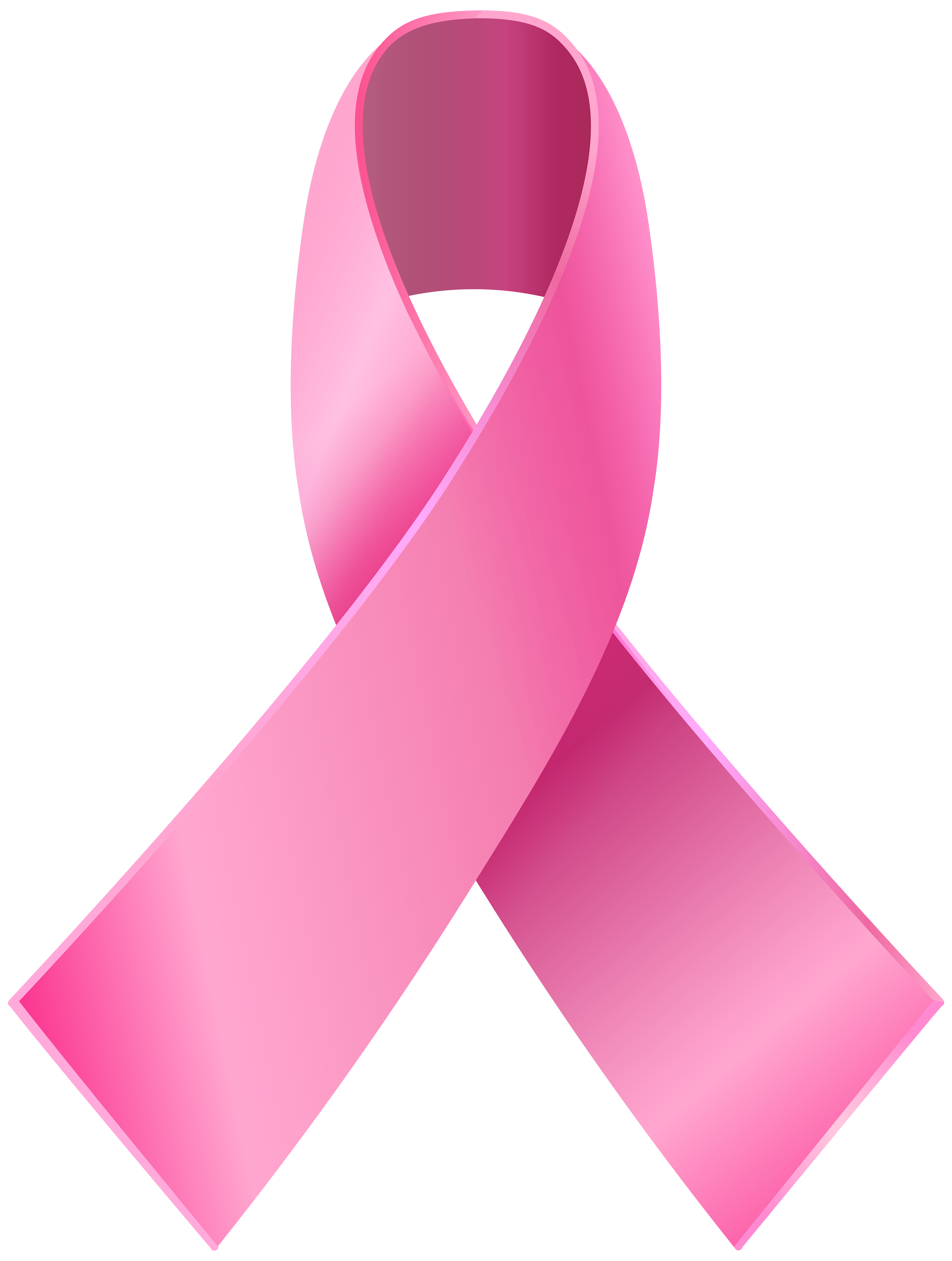 Pink Awareness Ribbon PNG Clip Art.
