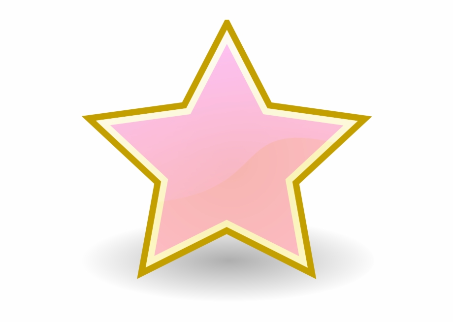 Baby Pink Star Clipart {#474796}.