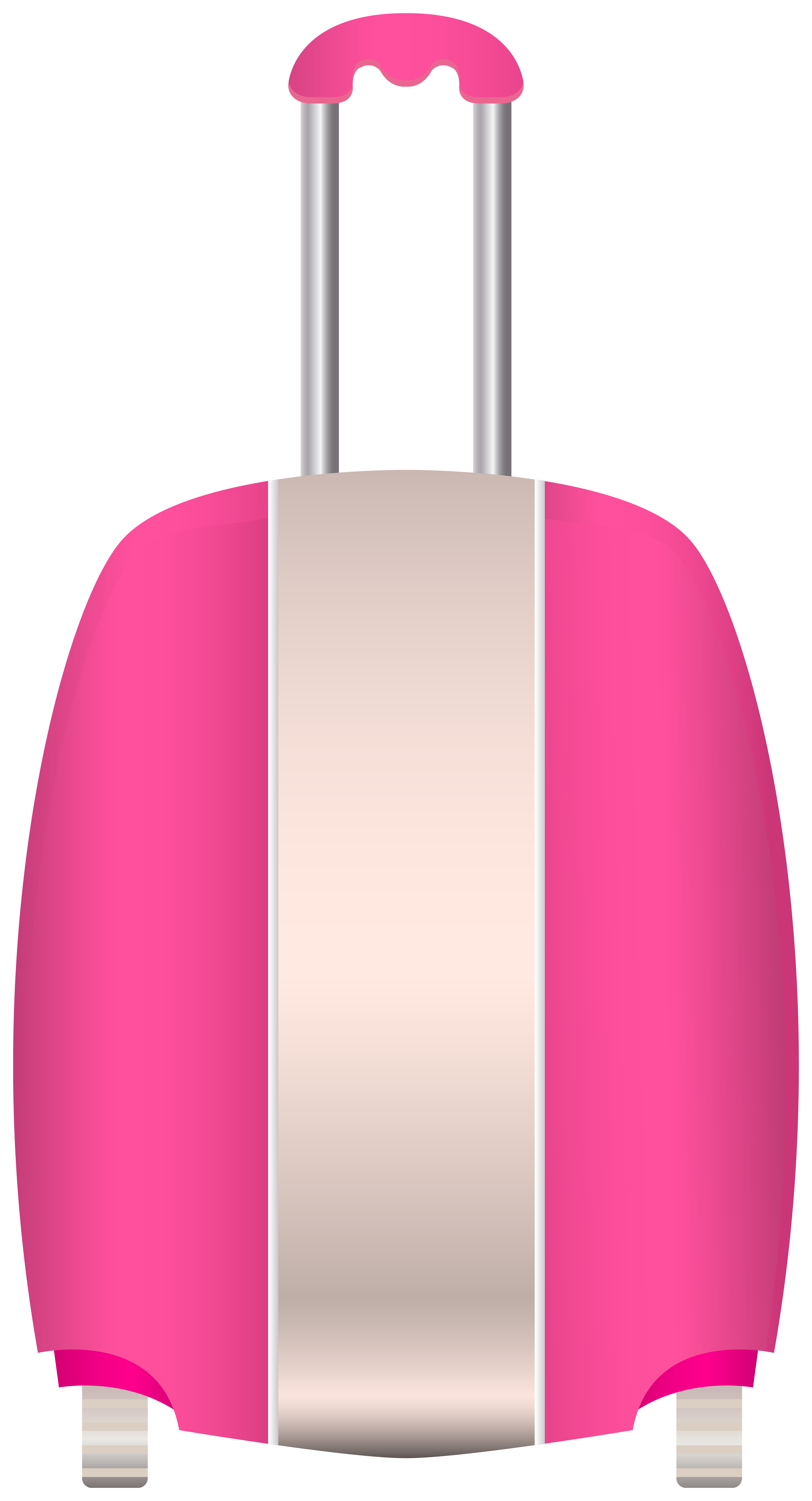 Trolley Bag Pink PNG Clipart.
