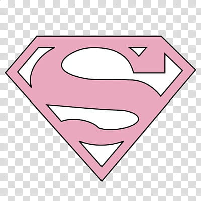 Style, pink Superman logo transparent background PNG clipart.