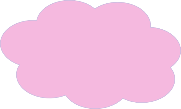 Clip Art Fluffy Pink Clouds.