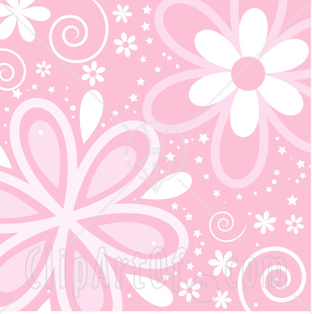 Star Pink And White Clipart.