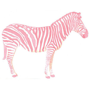 Pink zebra clipart.