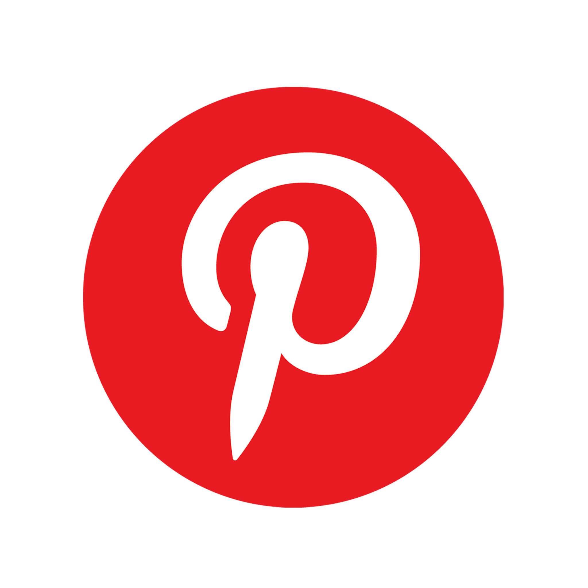 pinterest logo black