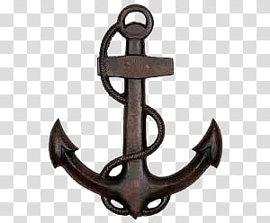 Pirates, brown pirate anchor transparent background PNG.