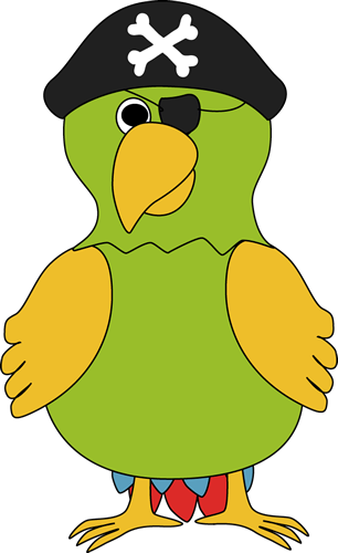 Pirate Parrot Clipart.
