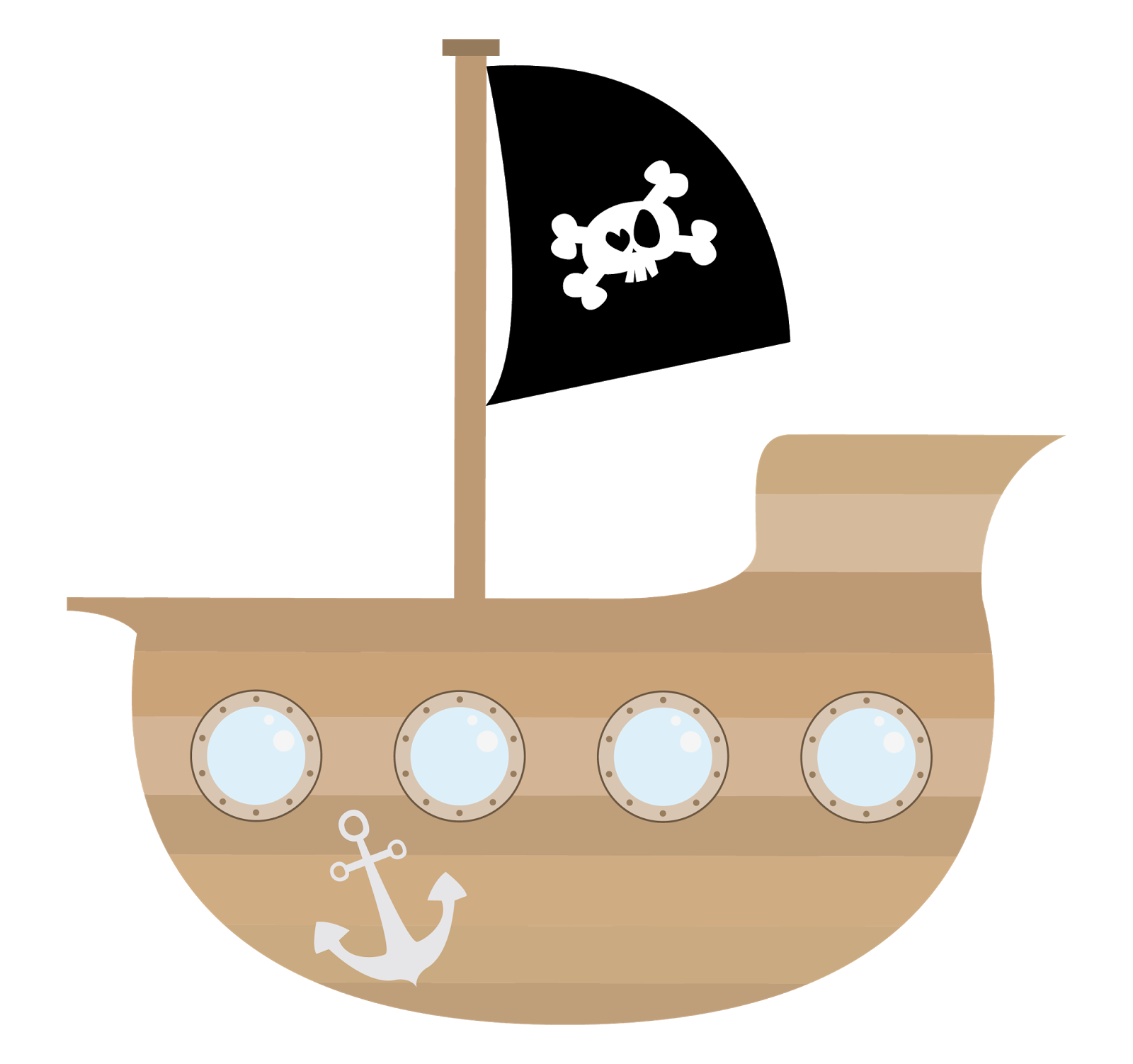Pirate ship clipart 2 » Clipart Station.